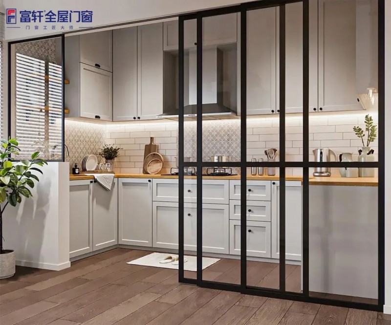 半开放式厨房用玻璃推拉门应该怎么挑选？_5